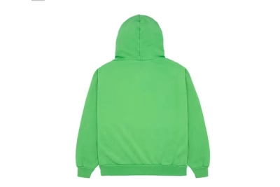 SP5DER Web Hoodie Slime Green 02