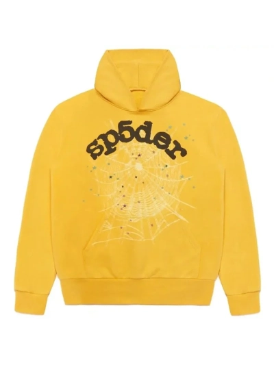 SP5DER Worldwide Classic Yellow Hoodie(M) 01