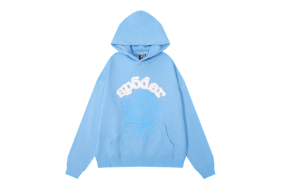 SP5DER Web Hoodie Slime Blue,8208 01