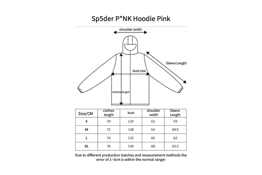 SP5DER Hoodie Black White