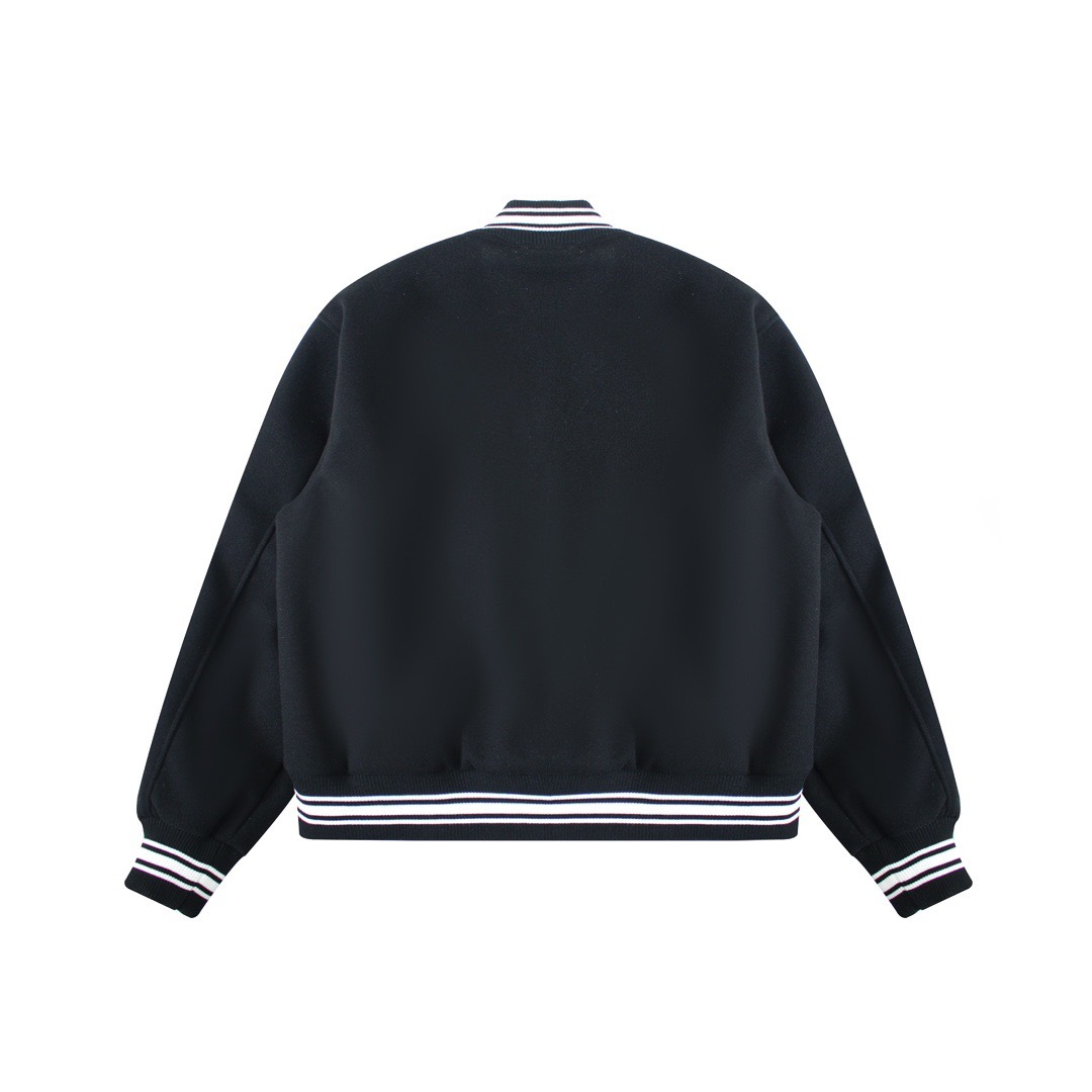 Stussy VARSITY JACKET double sleeve flocking patch 2024