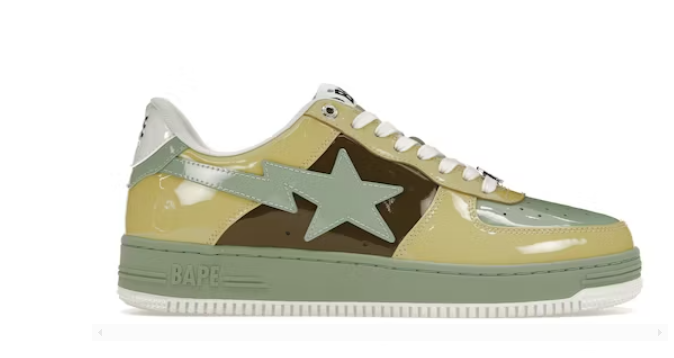 LJR A Bathing Ape Bape Sta Nostalgic Yellow Green