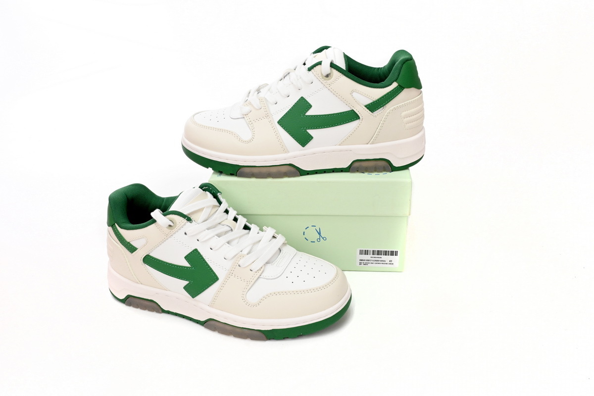 LJR OFF-WHITE Out Of Office White Green,OMIA189 C99LEA00 10455