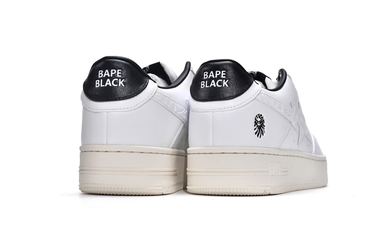 Special Sale A Bathing Ape Bape Sta Low White Black 1H70-191-022