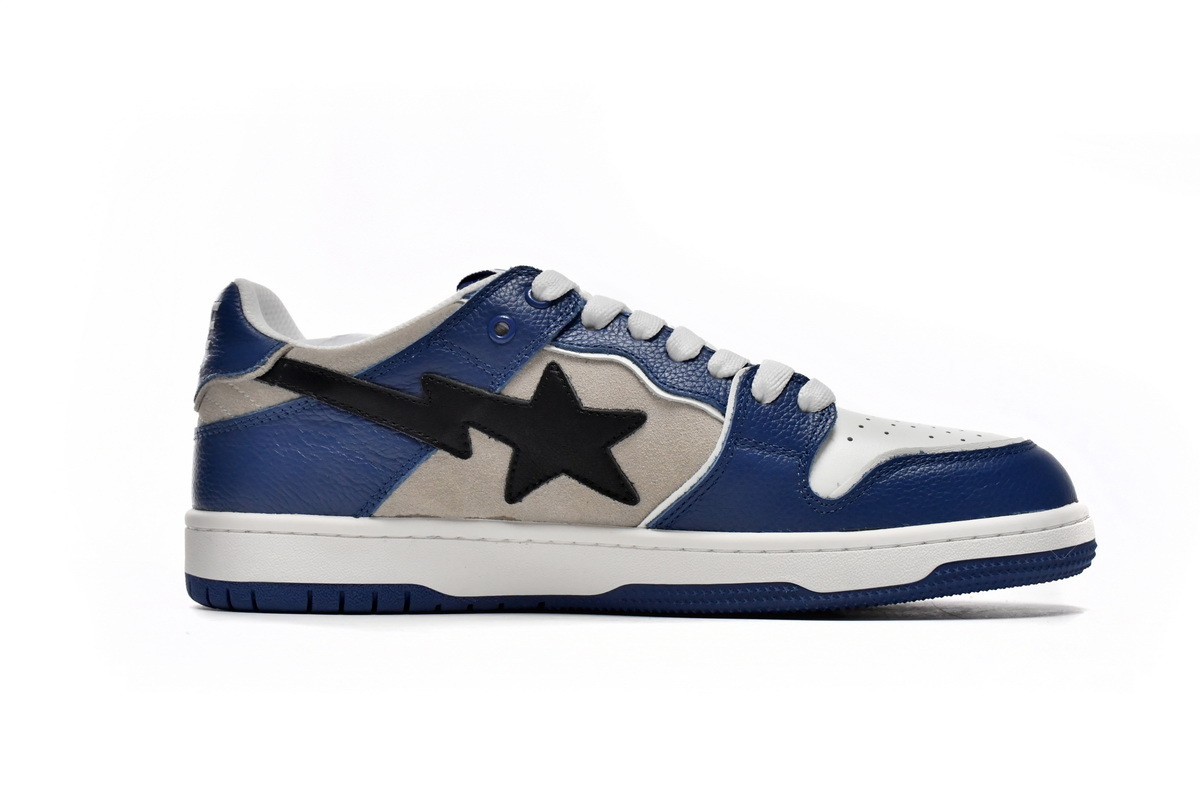 LJR A Bathing Ape Bape Sta Low white blue 1G70-109-0029