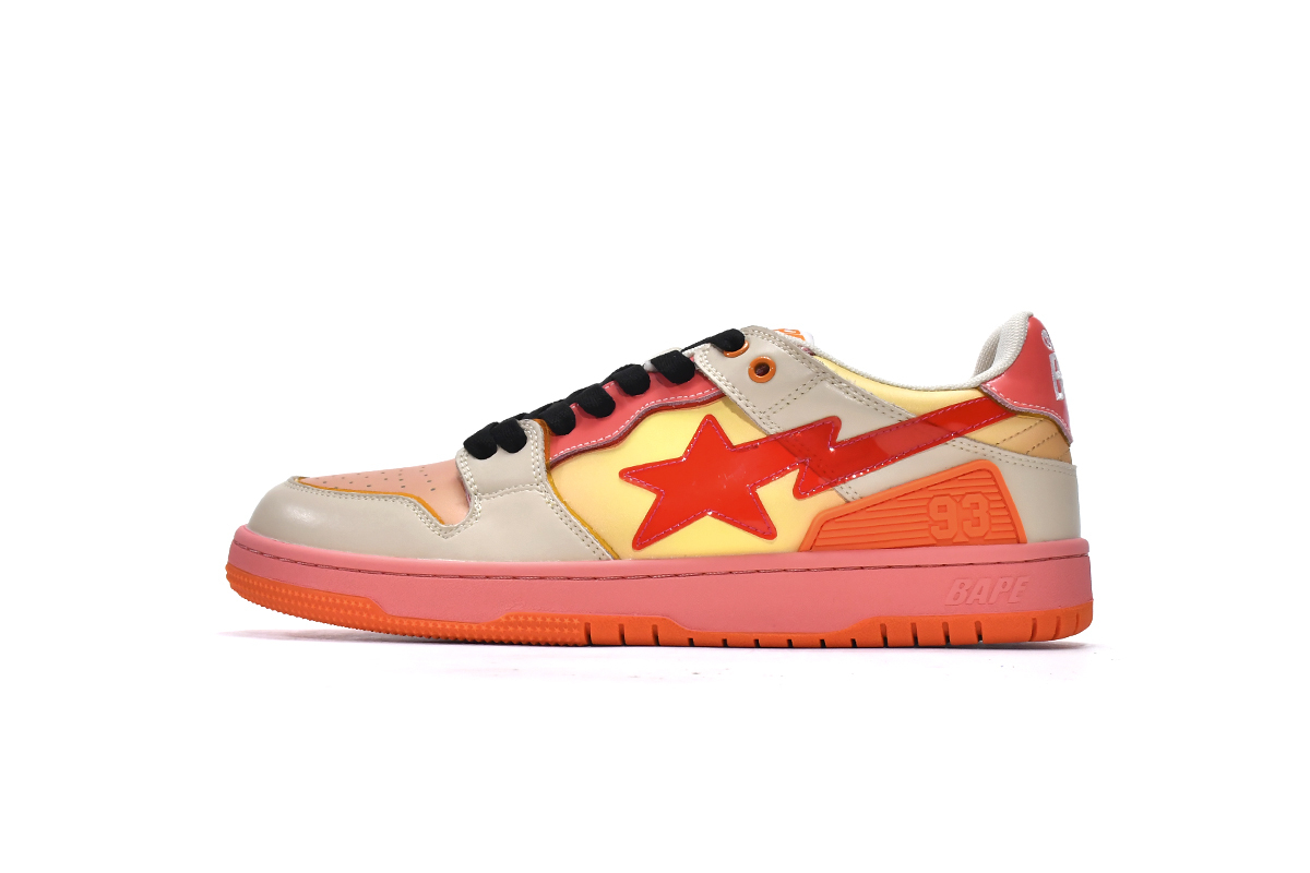 LJR A Bathing Ape Bape Sta Low Gradient Orange,1G70-109-0025