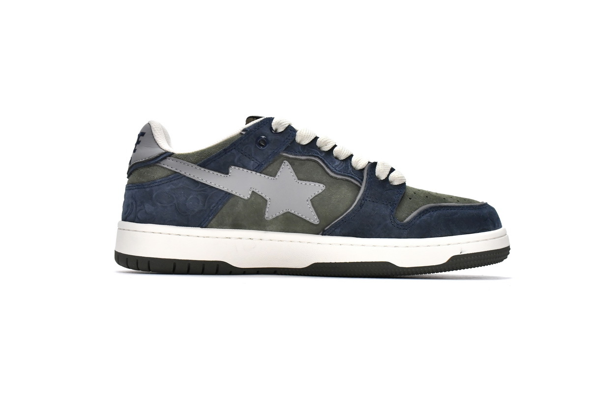 LJR A Bathing Ape Bape Sk8 Sta Low Army Green,1G70-109-0010
