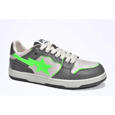 LJR A Bathing Ape Bape Sk8 Sta Low Grey Green,1G70-109-0021 01