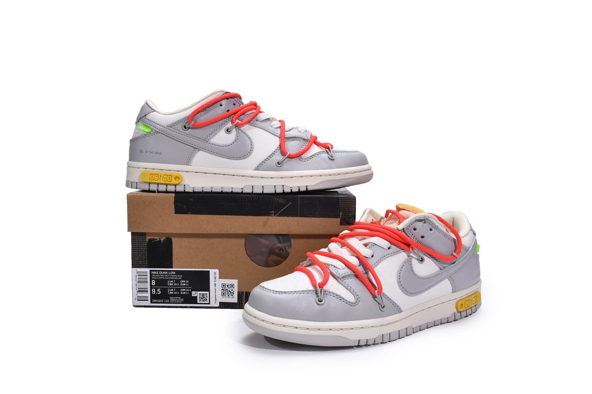 LJR Dunk Low Off-White Lot 6,DM1602-110