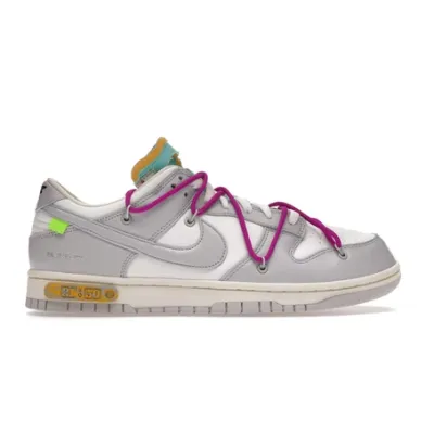 LJR Dunk Low Off-White Lot 21,DM1602-100 01