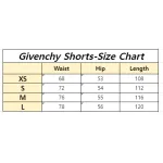 Givenchy-classic letter embroidered quarter shorts pants