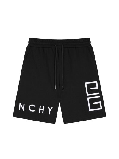 Givenchy-classic letter embroidered quarter Short Pants 01