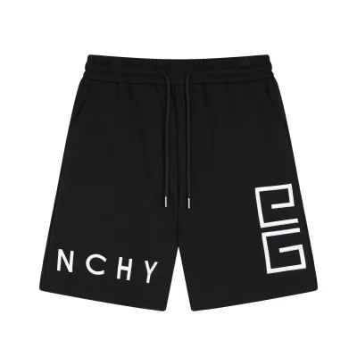 Givenchy-classic letter embroidered quarter shorts pants 01