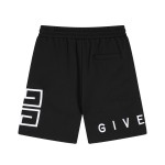Givenchy-classic letter embroidered quarter shorts pants