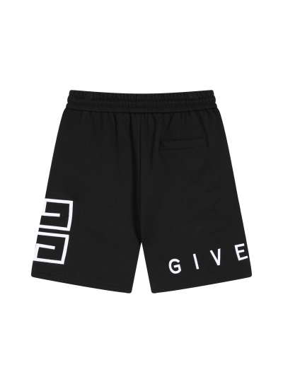 Givenchy-classic letter embroidered quarter Short Pants 02