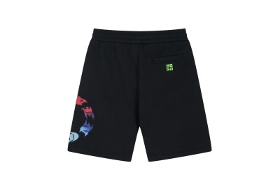 Givenchy-Colorful printed logo cropped trousers Short Pants 02