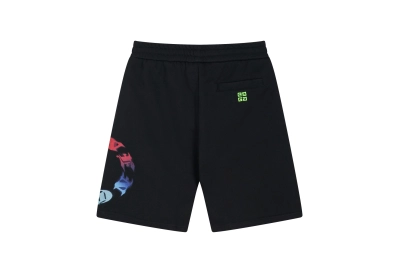 Givenchy-Colorful printed logo cropped trousers Short Pants 02