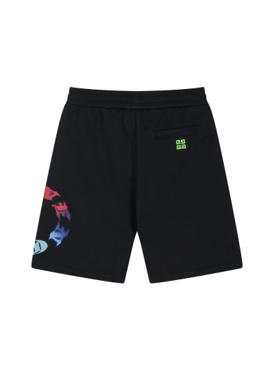 Givenchy-Colorful printed logo cropped trousers Short Pants 02