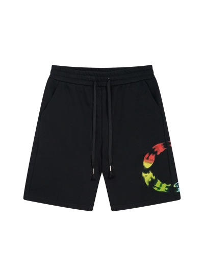 Givenchy-Colorful printed logo cropped trousers Short Pants 01