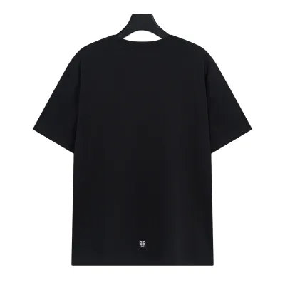 Givenchy-flame circle logo print short-sleeve T-Shirt 02
