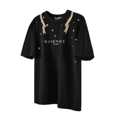 Givenchy-hot stamping ribbon sun god short sleeves T-Shirt 02