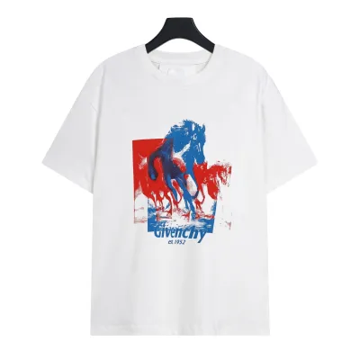 Givenchy-letter animal print short sleeves T-Shirt 01