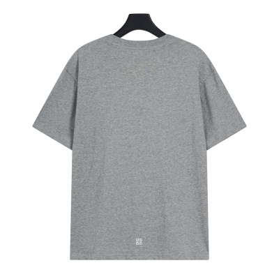 Givenchy-simple gray short sleeves T-Shirt 02