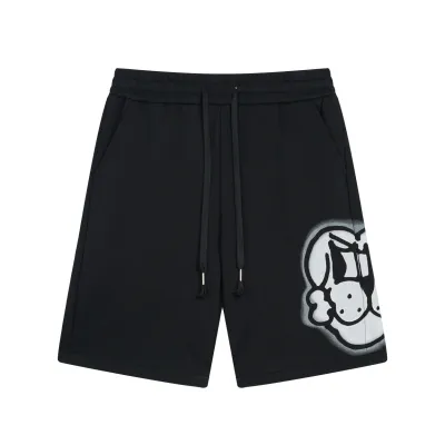 Givenchy-three-dimensional embroidered LOGO logo cropped shorts pants 01