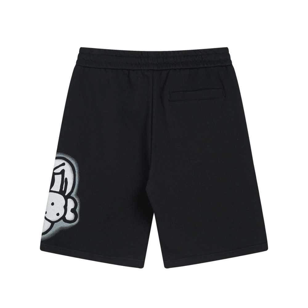 Givenchy-three-dimensional embroidered LOGO logo cropped shorts pants