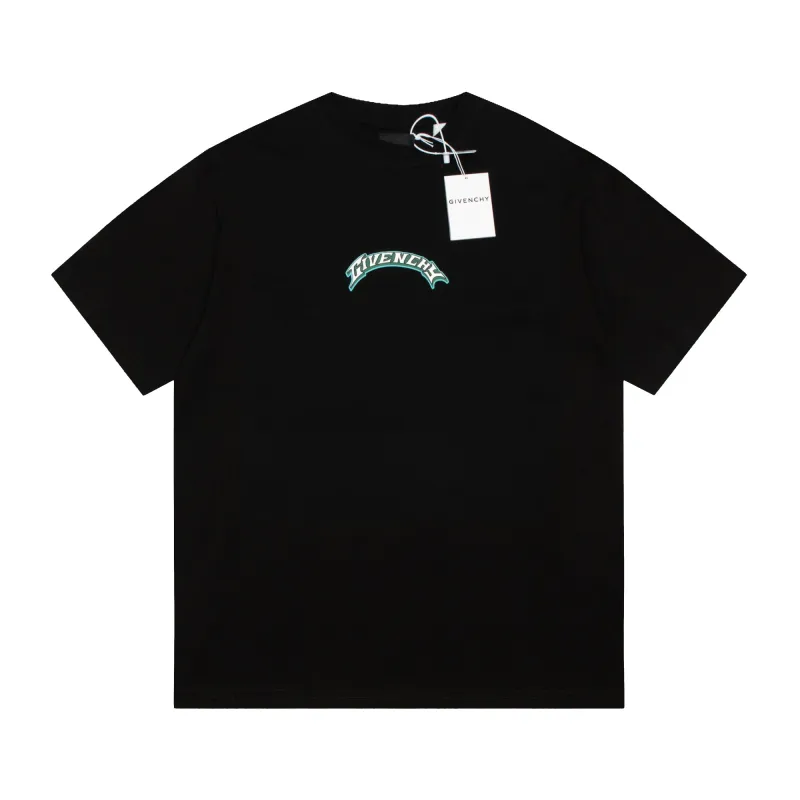 Givenchy-Year of the Dragon Double Color Block Short Sleeves T-Shirt