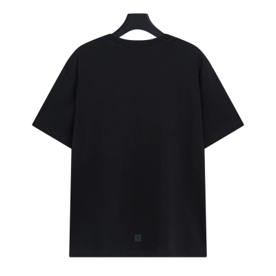 Givenchy-Year of the Dragon Limited Direct Print Printed Short Sleeves Black T-Shirt 02