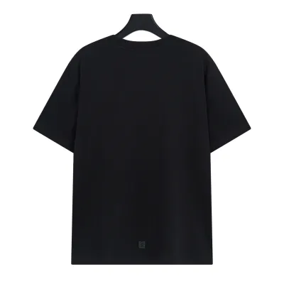 Givenchy-Year of the Dragon Limited Direct Print Printed Short Sleeves Black T-Shirt 02