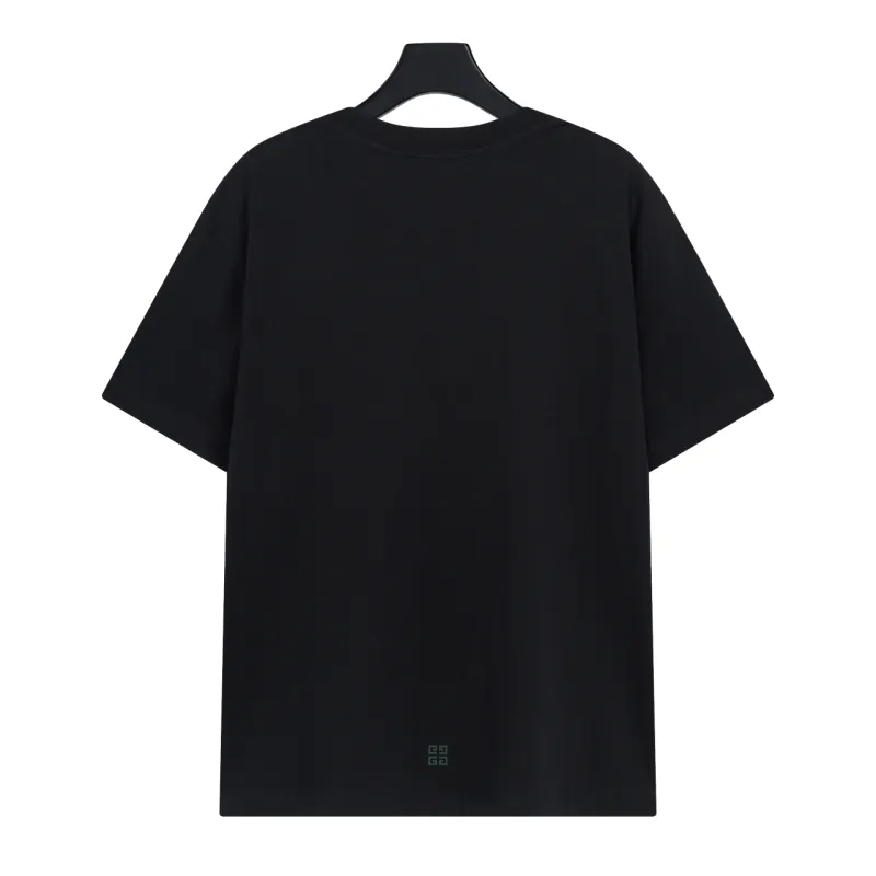 Givenchy-Year of the Dragon Limited Direct Print Printed Short Sleeves Black T-Shirt