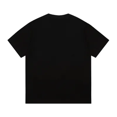 Givenchy-Year of the Dragon Peach Short Sleeve Black T-Shirt 02