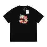 Givenchy-Year of the Dragon Peach Short Sleeve Black T-Shirt