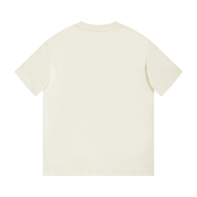 PK Gucci - Blue Logo Print Short Sleeve T-Shirt Beige 02
