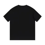 Gucci - Blue Logo Print Short Sleeve T-Shirt Black