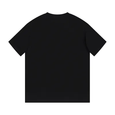 Gucci - Blue Logo Print Short Sleeve T-Shirt Black 02