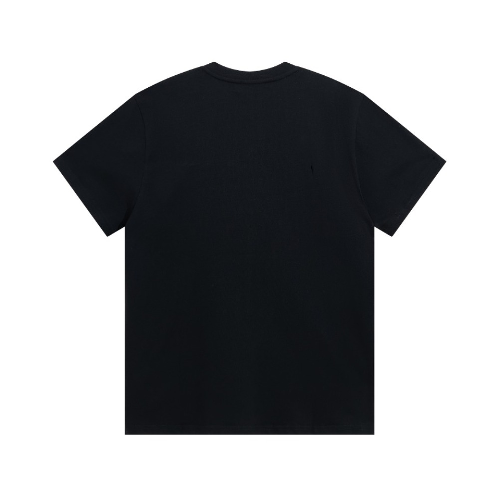Gucci - Classic Bar Belt Logo Print Short Sleeves Black T-Shirt