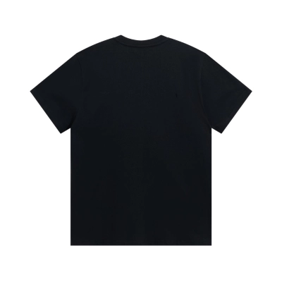 PK Gucci - Classic Bar Belt Logo Print Short Sleeves Black T-Shirt 02
