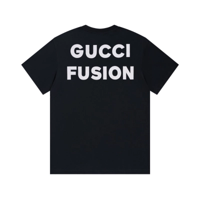 PK Gucci - Little Raccoon Short Sleeve Black T-Shirt 02