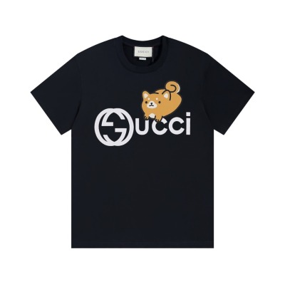 PK Gucci - Little Raccoon Short Sleeve Black T-Shirt 01