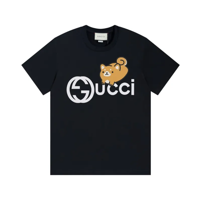 Gucci - Little Raccoon Short Sleeve Black T-Shirt