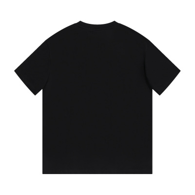 PK Gucci - Red and green LOGO printed short-sleeved T-shirt black 02