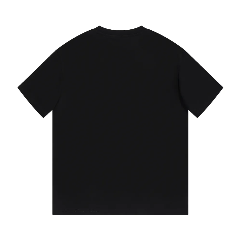 G*u*i - red and green logo printed short-sleeved t-shirt black