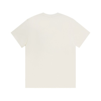 PK Gucci - Red and Green Striped Printed Short Sleeves White T-Shirt 02