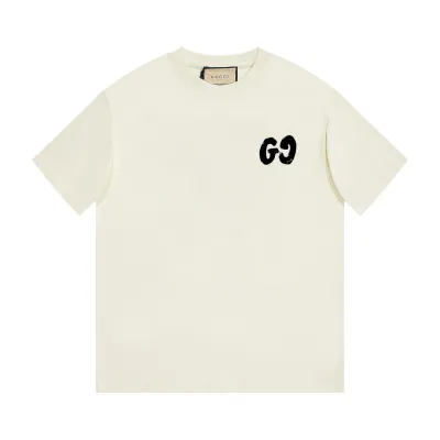 Gucci - Simple LOGO printed short-sleeved T-shirt beige 01