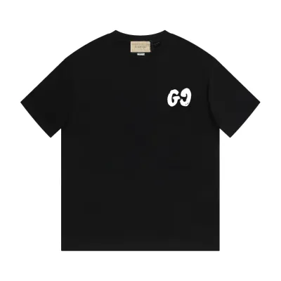 Gucci - Simple LOGO printed short-sleeved T-shirt black 02