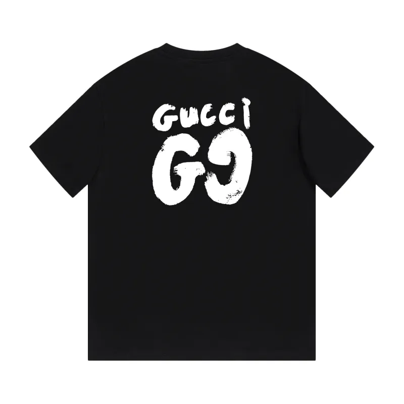 Gucci - Simple LOGO printed short-sleeved T-shirt black