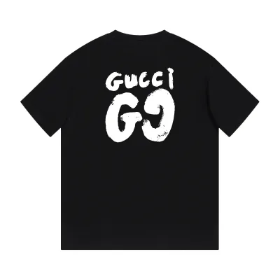 Gucci - Simple LOGO printed short-sleeved T-shirt black 01